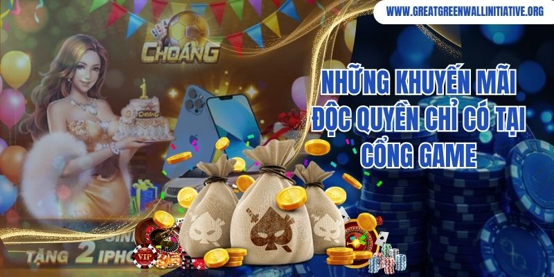Khuyến mãi độc quyền chỉ có tại sân chơi Choáng Club