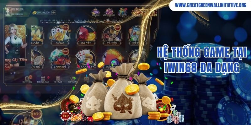 Hệ thống game Iwin68 đặc sắc và đa dạng nhiều bộ môn cá cược