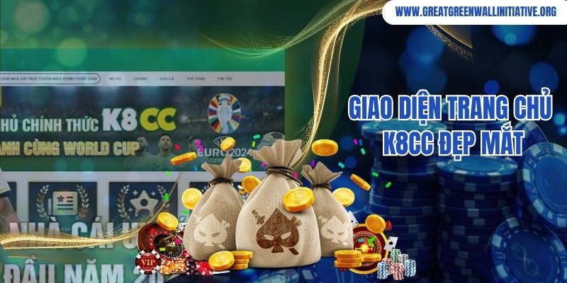 Giao diện trang chủ K8CC đẹp mắt, thu hút mọi ánh nhìn