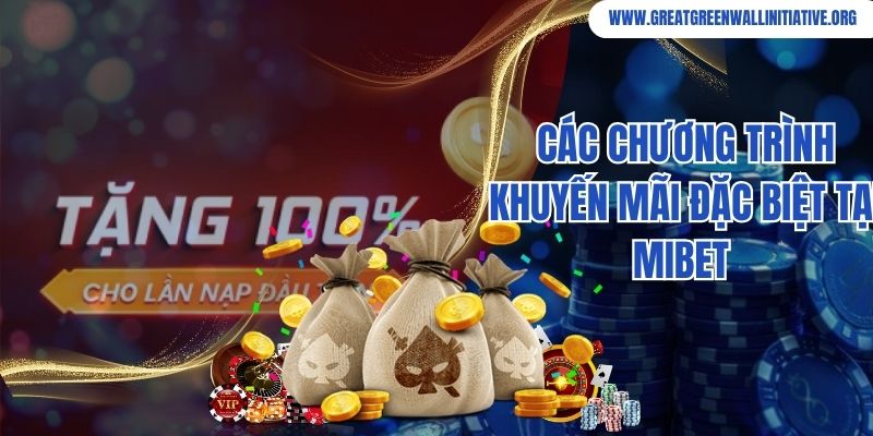 Các chương trình khuyến mãi đặc biệt tại nhà cái Mibet