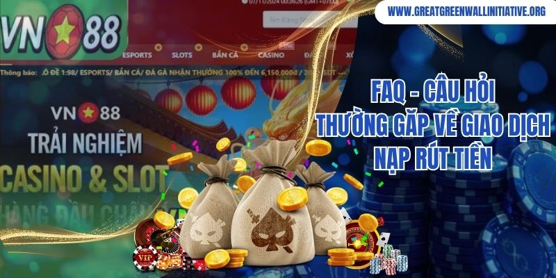 FAQ - câu hỏi thường gặp về giao dịch nạp rút tại VN88